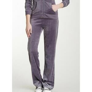 Max Sport Women's After dark Gray Velour Lounge Women's Pants Medium NWT! $130